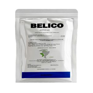 BELICO es un insecticida sistémico soluble es rápidamente absorbido por toda planta, su acción Insecticida se da más por Ingestión que por contacto, se diferencia da otros organofosforados por ser do baja toxicidad proporcionando segundad al ser humano y menor toxicidad a los insectos benéficos. En aplicaciones foliares es insecticida de amplio espectro y moderada persistencia. Su residualita es de aproximadamente de 10 - 12 días. Tiene baja toxicidad para animales de sangre caliente y peces, asegurando una mayor seguridad de empleo y poca afectación de la fauna superior.